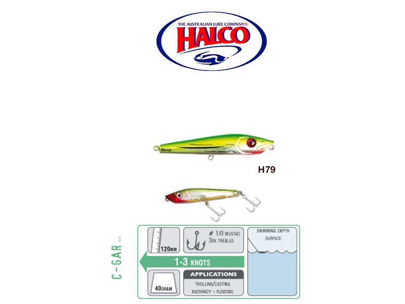 Halco C-GAR (Size: 120mm, Weight: 40g, Color: H81)